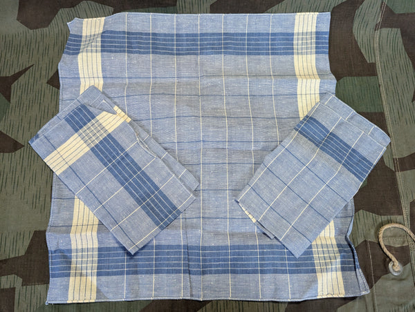 Lot of 3 Blue and White Civilian Taschentüch Handkerchiefs