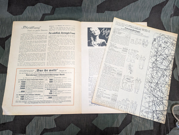 Was Ihr Wollt Magazine Heft 9 1937 (with Dress Pattern)