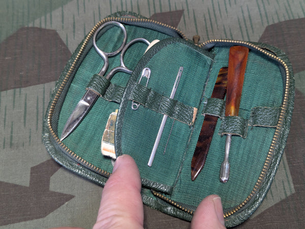 Small Zipper Travel Hygiene & Sewing Kit