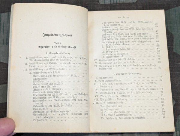 Ausbildungsvorschrift für die Infanterie Die Maschinengewehrkompanie Book 1944