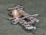 Remember Pearl Harbor Pin Faux Pearl