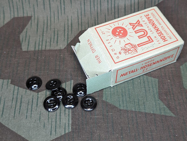 Original Lux Prym Steel Trouser Buttons 17mm (Lot of 5)