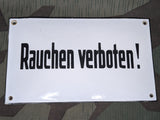 Period Enamel Rauchen Verboten Sign