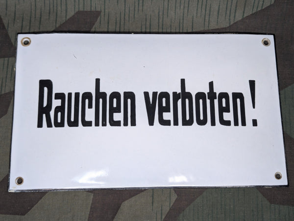 Period Enamel Rauchen Verboten Sign