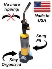 Stable plumber's torch base organizer  accessory DIY maker home improvement MAPPS propane bernzomatic solder