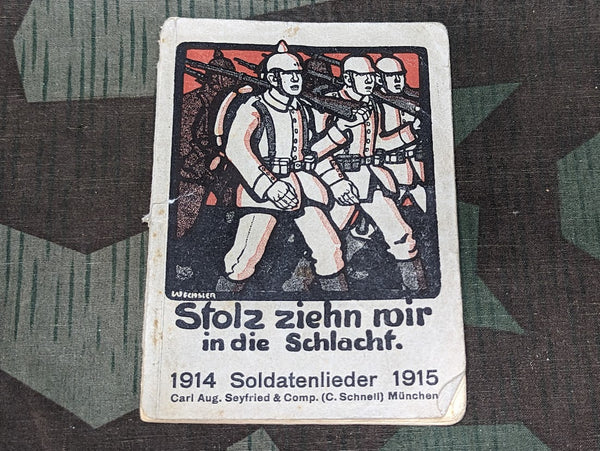 WWI German Soldatenliederbuch Soldier's Song Book 1914 1915