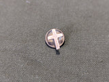 Tiny Cross Pin Screw Back (Chaplain?)