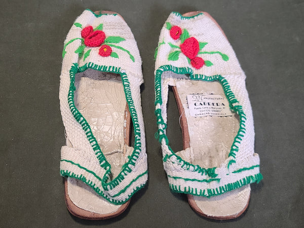 Manufacturas Cabrera Peep Toe Knit Sandals Venezuela