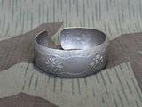 EM Handarbeit Neusilber Cuff Bracelet