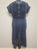 Dark Blue Lightweight Dress <br> (B-42" W-34" H-45")