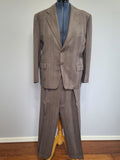 Brown / Tan Suit Jacket and Trousers <br> (44" Chest, 36" Waist)