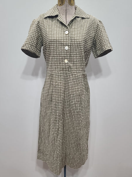 Diamond Gemstone Print Dress <br> (B-36.5" W-30" H-39")