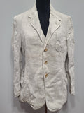 German White Linen Jacket (40" Chest)
