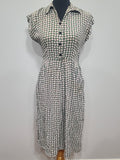 Green Print Dress (as-is) <br> (B-33" W-27" H-37")
