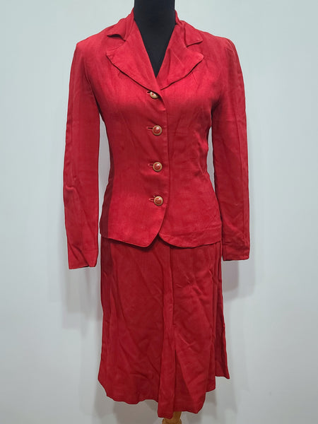 Red Skirt Suit <br> (B-35" W-25.75" H-36")