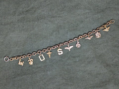 US Armed Forces Charm Sweetheart Bracelet