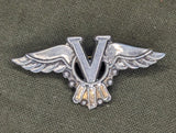 Vintage 1940s WWII Winged V for Victory Pin Brooch