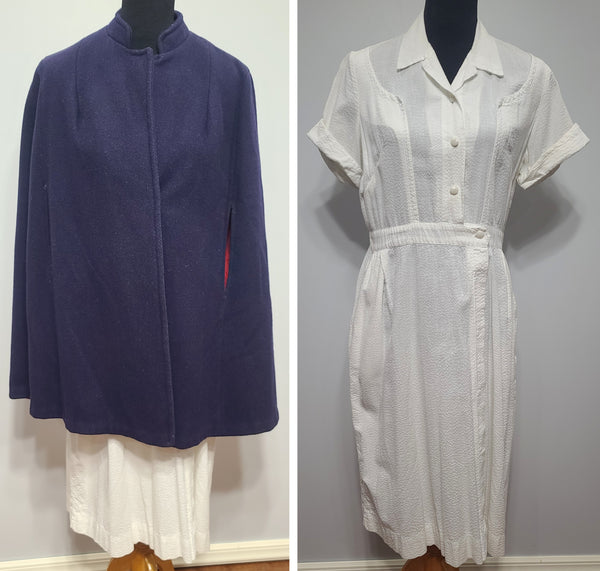 Nurse Dress and Cape <br> (B-43" W-34" H-47")