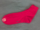 Red Bobby Socks with Original Label NOS (Fits Shoe Size 6.5-7)