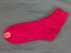 Red Bobby Socks with Original Label NOS (Fits Shoe Size 6.5-7)