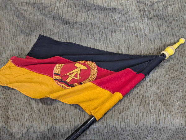 East German Flag on Pole