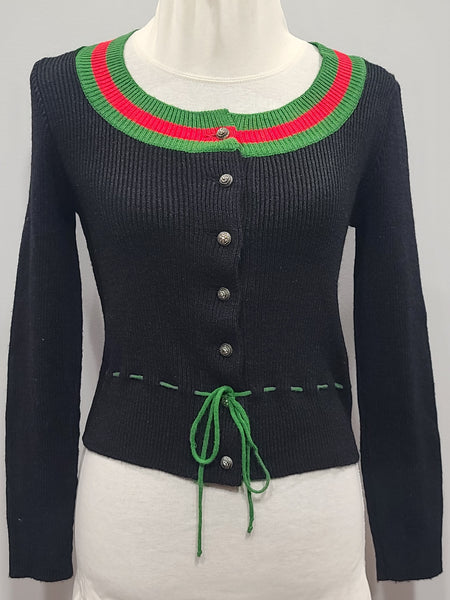 German Traditional Knit Cardigan Sweater (Medium/Large)