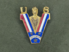 Army Soldier Sweetheart V Pin
