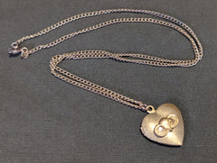 Paratrooper Jump Wings Sweetheart Locket Necklace