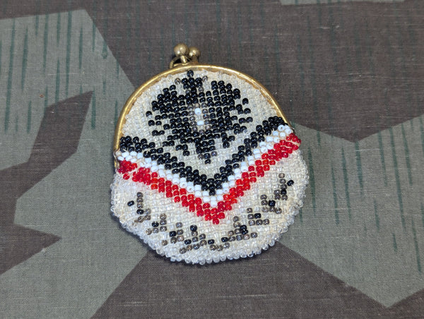 Tiny WWI Era German Beaded Patriotic Purse