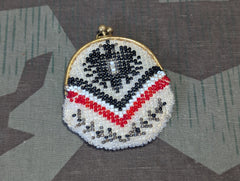 Tiny WWI Era German Beaded Patriotic Purse