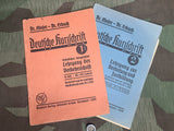 Deutsche Kurzschrift Shorthand Books 1939 & 1940