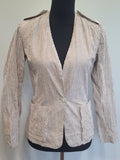 Seersucker Army Nurse Jacket <br> (B-36" W-29.5")