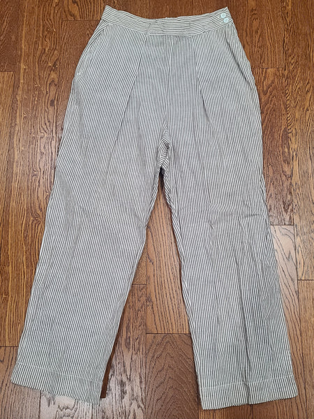 Army Nurse Seersucker Trousers <br> (31" waist)
