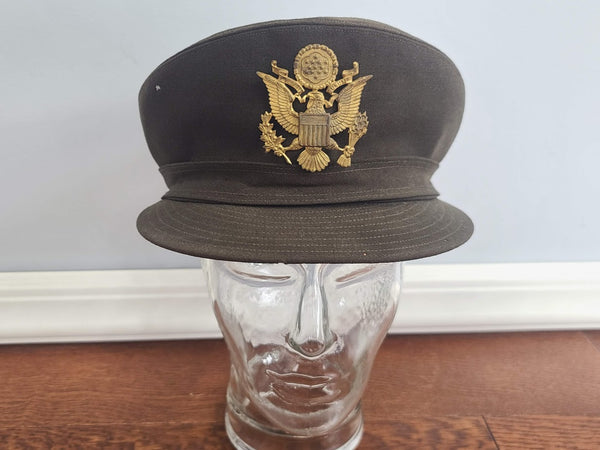 WWII ANC Army Nurse Women's Uniform OD Service Hat 