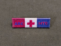 ARC MTO Ribbon Pin American Red Cross Mediterranean Theater of Operations
