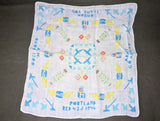 Aircraft Warning Service Army Signals Sweetheart Hankie Portland