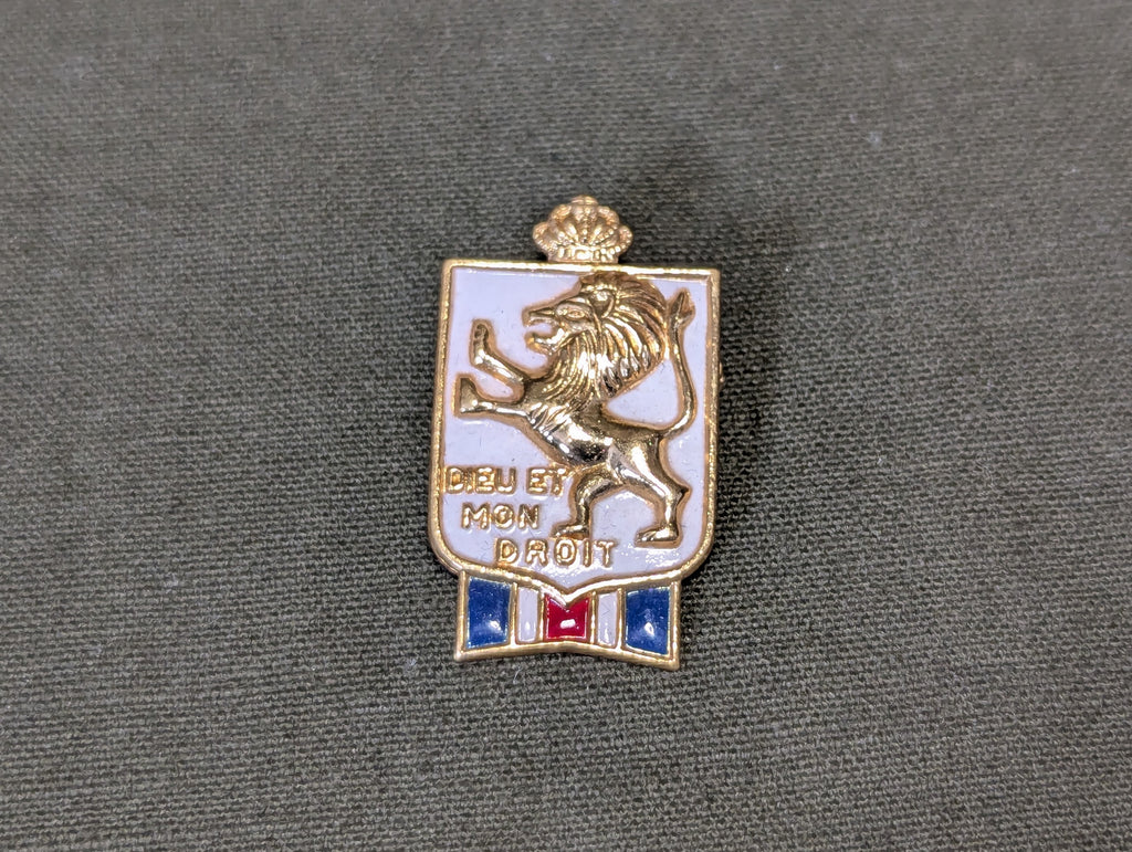 British War Relief Society Pin "Dieu et mon Droit"