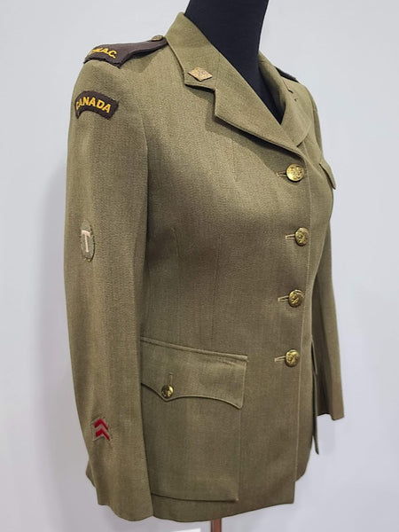 WWII CWAC Canadian Women's Army Corps WAC Uniform Jacket