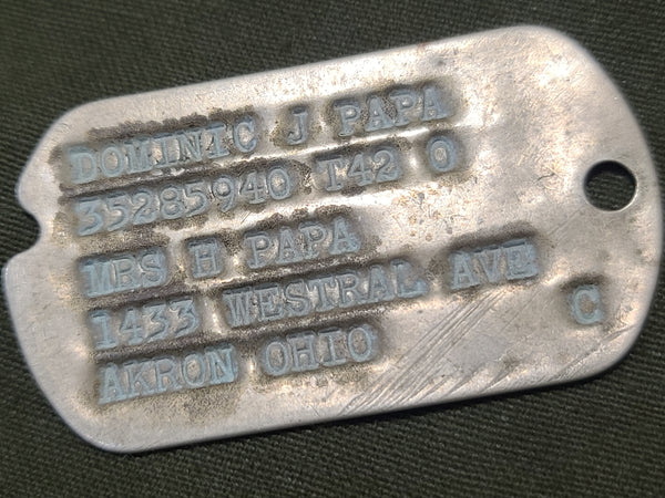 Dominic J Papa Next of Kin Dogtag