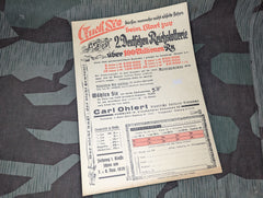 1939 Reichslotterie Advertisement