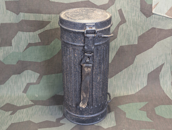 Black Painted Gas Mask Can