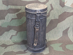 Black Painted Gas Mask Can