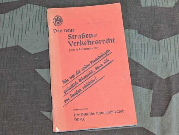 DDAC Traffic Laws Book from 1937