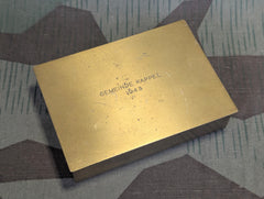 Gemeinde Kappel 1943 Wood Lined Metal Cigar Box