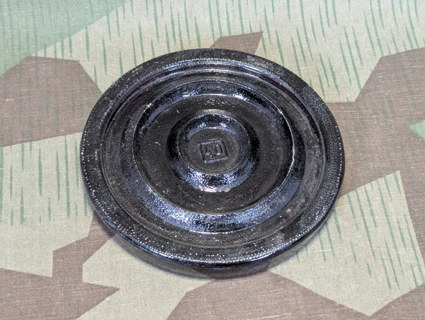 WWII German Glass Mine 43 Pressure Plate Dark Brown