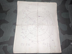 WWII German Luftlagemeldung Air Raid Map Chemnitz Luftschutz