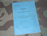 WWII German Luftschutz Fire Fighting Book Forests & Fields L.Dv.773/1
