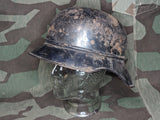 Luftschutz Helmet with Liner Blown Out Rivets