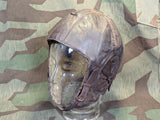 WWII German Luftwaffe Leather Flight Helmet LKpW101 Skull Cap