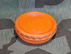WWII German Orange Butter Dish Army Wehrmacht Bakelite